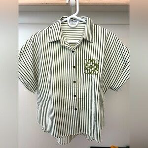 Loewe style button down top